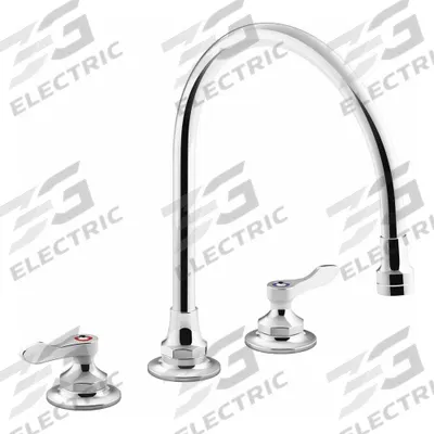 KOHLER Gooseneck Kitchen Faucet: Triton Bowe, Brass, Widespread, Deck, 3 Mounting Holes - Widespread Kitchen Faucets