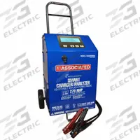 ASSOCIATED EQUIP Battery Charger: Boosting/Charging/Maintaining, Auto, Smart, 270 A @ 12V (MPN IBC6008MSK). Key specifications — Automatic/Manual: Automatic; Charging Current @ Voltage: 60 A @ 12V; Charge Type: Smart; Boost Current @ Voltage: 270 A @ 12V; Maintaining Current @ Voltage: 60 A @15.5 V; Charger Function: Boosting; For Use With Battery Type: Gel; Brand: ASSOCIATED EQUIP.