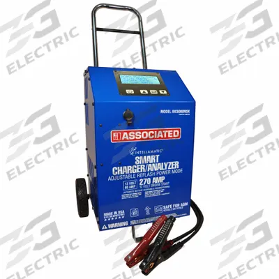 ASSOCIATED EQUIP Battery Charger: Boosting/Charging/Maintaining, Auto, Smart - Wheeled Battery Chargers