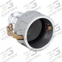 Cam and Groove Adapter: 125 psi Max. Working Pressure @ 70 F, 5 11/32 in Overall Lg, Nitrile (MPN 3020-DA-AL). Key specifications — Fitting Type: Female Coupler x Male Adapter; Gasket Material: Nitrile; Brand: DIXON VALVE & COUPLING.