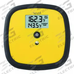TAYLOR PRECISION PRODUCTS Dishwasher Thermometer: Commercial Dishwashers, Digital, NSF Certified (MPN 879110). Key specifications — Accuracy: ±2 °F; Brand: TAYLOR PRECISION PRODUCTS; Case Material: ABS; Display Type: Digital; Features: IP67 Rated; Lens Material: Glass; NSF Certified: Yes; Thermometer Type: Dishwasher Thermometer.