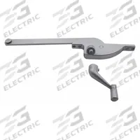 PRIME-LINE Window Operator: Crank, Handle Included, Right-Hand, Frame, Aluminum, 4 3/4 in Base Lg (MPN H 3507). Key specifications — Brand: PRIME-LINE; For Use With: Casement Windows; Finish: Painted; Color: Aluminum; Handing Orientation: Right-Hand; Handle Type: Crank; Mounting Location: Frame; Product Type: Window Operator.
