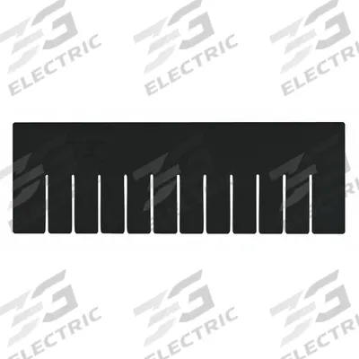 QUANTUM STORAGE SYSTEMS Divider: 15 3/4 in x 5 1/4 in, Plastic, Conductive, 2TB33 - ESD Divider Box Dividers