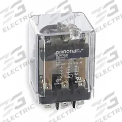 OMRON General Purpose Relay: Socket Mounted, 10 A Current Rating, 24V DC, 3PDT, 11 Pins/Terminals (MPN MJN3C-N-DC24). Key specifications — Brand: OMRON; Base Type: Square; Mounting Style: Plug-In; Pin Shape: Flat; Electrical Connection: Quick-Connect; Manufacturer Part Number: MJN3C-N-DC24; Series: MJN Series.
