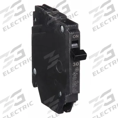 GE Miniature Circuit Breaker: THQP, 30 A, 120/240V AC, Single Phase, 10kA at 120/240V AC - THQP, THQL & THHQL Series, Plug-In GE Miniature Circuit Breakers