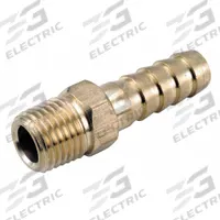 APPROVED VENDOR Barbed Hose Fitting: For 1/4 in Hose I.D., Hose Barb x NPT, Male x Male, Hex, Rigid (MPN 707001-0402). Key specifications — Fitting Connection Type: Hose Barb x NPT; Fitting Gender: Male x Male; Nipple Grip Type: Hex; Brand: APPROVED VENDOR.