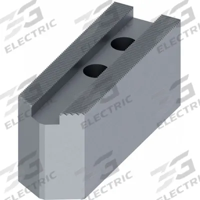 ABBOTT WORKHOLDING PRODUCTS Lathe Jaw: Pointed, Serrated, Aluminum, For 10 in Chuck, 3 in Ht - Pointed Serrated Lathe Jaws