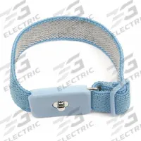 APPROVED VENDOR Static Control Wrist Strap: Elastic, Blue, 16.8 cm Strap Lg - Max, Buckle Fastening (MPN 4ECV8). Key specifications — attr1050606: Blue; attr1050611: APPROVED VENDOR.
