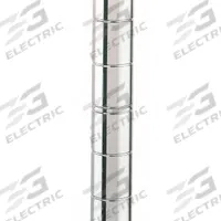 METRO Industrial Wire Shelving Post: 54 in x 1 in, Stainless Steel, Split Sleeve, Silver, 1 Posts (MPN 54UPS). Key specifications — Brand: METRO; Resistance Properties: Corrosion-Resistant; Recommended Environments: Dry; Leveling Feet Included: No; Color: Silver; Finish: Stainless Steel; Material: Stainless Steel.