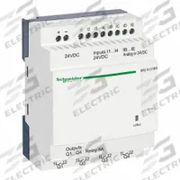 SCHNEIDER ELECTRIC Compact Smart Relay: (8) Resistive, (4) Relay, 24V AC : 24V DC (MPN SR2E121BD). Key specifications — Brand: SCHNEIDER; Clock Included: Clock Included; Number and Type of Inputs: (8) Resistive; Number and Type of Outputs: (4) Relay.