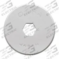 OLFA Rotary Cutter Blade: Straight, 18 mm Blade Dia, Stainless Steel, 0.3 mm Blade Thick, 2 PK (MPN RB18-2). Key specifications — attr307592: Stainless Steel; attr307597: RTY-4; CMP-3; attr324884: OLFA.
