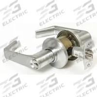 SCHLAGE Door Lockset: Storeroom Lever Locksets, Chrome, ADA Compliant (MPN S80PD SAT 626 KD C123 KWY). Key specifications — Ligature Resistance: Not Ligature-Resistant; Brand: SCHLAGE; Lockset Function ANSI Code: F86; Visual Indicator Message: No Message; Lockset Style: S Saturn; ADA Compliant: Yes; Finish: Satin Chromium-Plated : Brass.