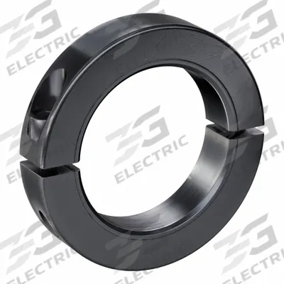 RULAND MANUFACTURING Shaft Collar: 2-Piece, Metric with Inch Bore, Round, Clamp-On - Steel Shaft Collars