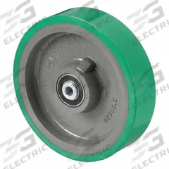APPROVED VENDOR Caster Wheel: 8 in Wheel Dia., 2 in Wheel Wd, Polyurethane, 1,500 lb Load Rating (MPN 4DU70). Key specifications — Brand: APPROVED VENDOR; Wheel/Tread Color: Green.