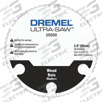 DREMEL Circular Saw Blade: 4 in Blade Dia., 60 Teeth, 0.07 in Cut Wd, 7/16 in Arbor Size - Wood-Cutting Blades