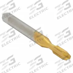 CLEVELAND Spiral Point Tap: #10-24 UNC, H3 / 2B, 2 Flute, Plug Chamfer, TiN Coated High Speed Steel (MPN C55308)