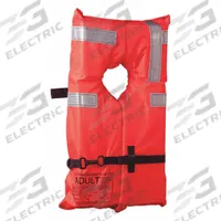 KENT SAFETY Flotation Collar: Orange, Type I, 22 lb Buoyancy, SOLAS-Grade Reflective, Universal (MPN 100100-200-004-12). Key specifications — Color: Orange; Brand: KENT SAFETY; Buoyant Material: Foam; Closure: Belt; Style: Flotation Collar; For Age Group: Adult; Product Type: Personal Flotation Device; Standards: USCG Approved.