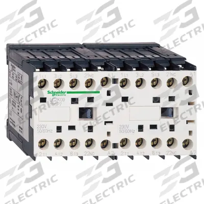 SCHNEIDER Miniature IEC Magnetic Contactor: Reversing, 3 Poles, 3NO Contacts, 12 A - Miniature, Reversing IEC Contactors