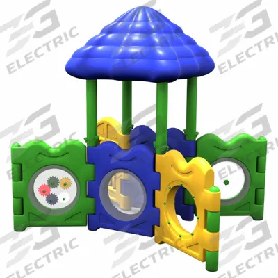 ULTRAPLAY Playhouse: Anchor Bolt, 13.7 ft Installation Zone Lg - Playground Structures with Anchor Bolt Mounting