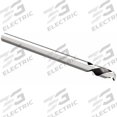 WIDIA HANITA Corner Radius End Mill: Carbide, 2 Flute, 1/8" Mill Dia, 1/4" LOC, 0.015" Rad - Fast-Cutting Carbide Corner-Radius End Mills for Aluminum