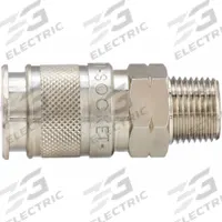 AIGNEP USA Quick Connect Hose Coupling: 1/4 in Body Size, 1/2 in Hose Fitting Size, Sleeve, MNPT (MPN 80191-08). Key specifications — Thread Size: 1/2" -14; Coupling Locking Type: Sleeve; Brand: AIGNEP USA.