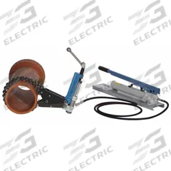 WHEELER-REX Hydraulic Pipe Cutter: 15 in Max, 2 in Min, For Cast Iron, Max 9,000 psi, Hand Pump (MPN 2990-15). Key specifications — attr665459: Hydraulic Pipe Cutter; attr665461: Cast Iron; attr665467: Hose; attr665453: WHEELER-REX.