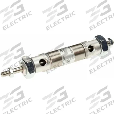 SMC Round Body Cylinder: 2 in Bore, 2 1/2 in Stroke, Non-Repairable, Stainless Steel - Double End Mount Cylinders