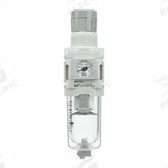 SMC Filter Regulator: AW-D Series, 1/4 in NPT, 5 micron, 1 MPa Max Op Pressure, Auto Drain (MPN AW20-N02E-CRZ-D). Key specifications — attr109419: SMC; attr109429: Die-Cast Aluminum; attr109463: Yes; attr109468: AW-D.