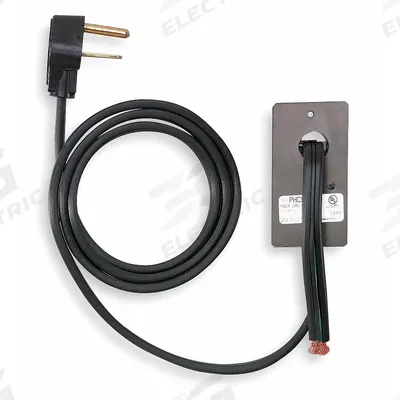 Dayton Cord Set 6 Ft: Surface, For 4E169, 30 A, Fits 3500 to 5000 W kW, 240V AC - Controls & Cords for Electric Wall & Ceiling Heaters