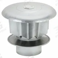 Vent Cap: Star-Kap Hood Venting, Vented Rain Cap, Round, 6 in Duct, Steel, Silver Finish, Galvanized (MPN 3TZ74). Key specifications — Screen Included: No; Backdraft Damper Included: No; Brand: DAYTON; Product Type: Vent Cap; Color: Silver; Connection Type: Press Fit; Type of Cap/Hood: Wall Cap; Material of Cap/Hood: Galvanized Steel.