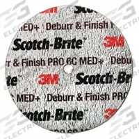 SCOTCH-BRITE Unitized Wheel: 2 in Dia x 1/8 in W, 1/4 in Arbor Hole, Ceramic, Coarse, Hard (8), Hard (MPN 7100110967). Key specifications — Series: DP-UW; Brand: SCOTCH-BRITE.
