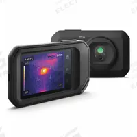 FLIR Thermal Camera: 53.6°, USB/Wireless, 640 x 480, FLIR Cx, ±5.5°, Digital Display, Not Certified (MPN FLIR C3-X). Key specifications — Focus Method: Fixed; Manufacturer Part Number: FLIR C3-X; Brand: FLIR; Field of View: 53.6°; Intrinsic Safety: Not Specified Intrinsically Safe; Lens Angles Included: 54°; Features_Broad: Flashlight.