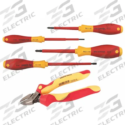 WIHA Insulated Tool Kit: Insulated, 5 Total Pcs - Tool Only Sets