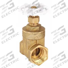 MILWAUKEE VALVE Gate Valve: 1/4 in, Brass, Non-Rising, FNPT x FNPT, 200 psi CWP, Wheel, Solid Wedge (MPN UP667-1/4"). Key specifications — Bonnet Material: Brass; Brand: MILWAUKEE VALVE; Wedge Material: Brass.