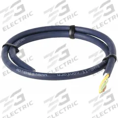 CHAINFLEX Control Cable: 20 AWG, 4 Conductors, Order by the Foot, TPR Jacket, 300 V (MPN CF9-05-04-1). Key specifications — Conductor Material: Copper; Conductor Configuration: Single; Minimum Bend Radius Factor - Fixed: 3 x OD; Minimum Bend Radius Factor - Flexible: 4 x OD; Includes Ground: Yes; Minimum Bend Radius Factor - E-Chain: 5 x OD; Resistance Properties: Coolant Resistant; Standards: DIN 47100.