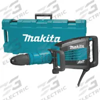 MAKITA Demolition Hammer Kit: Corded, Chipper, SDS-Max, 19 ft-lb, 1,900 bpm, 27.1 lb Wt, 120V AC (MPN HM1214C). Key specifications — attr113892: 120V AC; attr113880: Continuous; attr113860: MAKITA.