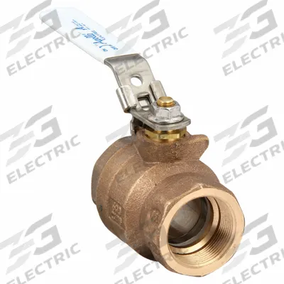 APOLLO Manual Two-Way Ball Valve: 1 1/2 in Size, Brass/Bronze, Straight, FNPT x FNPT - Bronze Ball Valves