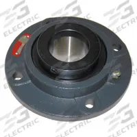 SEALMASTER 4 Bolt Flange Bearing: Tapered Roller, 2 1/2 in Bore, Cast Iron, Set Screws, 7 5/8 in Lg (MPN RFP 208). Key specifications — Bore Type: Cylindrical; Brand: SEALMASTER; Lubricant Material: NLGI #2 Equivalent; Mounting Bolt Size: 1/2 in; System of Measurement: Inch.