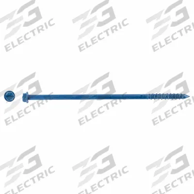 RED HEAD Concrete Anchor Screw: 6 in Overall Lg, 1/4 in Dia, Steel, External Hex - Hex-Head Screw Anchors