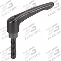 KIPP Adjustable Handle: Zinc w/ Steel Thread, M10x1.5 Thread, 60 mm Thread Lg, 95 mm Lg (MPN K0122.4101X60). Key specifications — Brand: KIPP.
