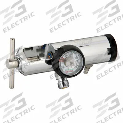 FERNO Oxygen Regulator: 25 lpm Flow Rate - Max, 8 Settings, DISS, 3 1/4 in W 5 3/4 in H - Medical Oxygen Regulators