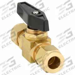 APPROVED VENDOR Manual Two-Way Ball Valve: 1/2 in, Brass, Straight, Compression x Compression, Wedge (MPN G-PMYS-50). Key specifications — Brand: APPROVED VENDOR; Handle: Wedge.