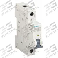 SIEMENS IEC Miniature Circuit Breaker: 10 A Amps, 60V DC, 14kA at 240V AC, Screw Clamp, 5SJ4, AC/DC (MPN 5SJ41108HG40). Key specifications — Brand: SIEMENS; DC Voltage Rating: 60V DC; Max. AIR Rating: 14kA at 240V AC; Terminal Connection: Screw Clamp; AC Voltage Rating: 240V AC.