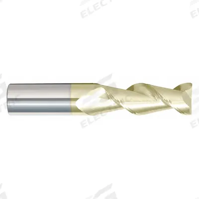 APPROVED VENDOR Corner Radius End Mill: Carbide, ZrN Coated, 2 Flute, 7/16" Mill Dia - Carbide Corner-Radius End Mills for Aluminum