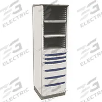 METRO Supply Cabinet: 21 1/2 in x 23 3/8 in x 72 1/2 in, 6 Drawers, 2 Shelves, 0 Doors, Assembled (MPN SXRS72TU2). Key specifications — Brand: METRO; Cabinet Color: Taupe.