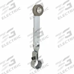 TELEMECANIQUE SENSORS Limit Switch Lever Arm: Roller Lever, Fixed, 5 in Arm/Operator Lg - Max (MPN 9007B19). Key specifications — Brand: TELEMECANIQUE SENSORS; Compatible with Series: 9007FT; Roller Position: Outside Offset; Actuator Style: Rotary Lever Roller.