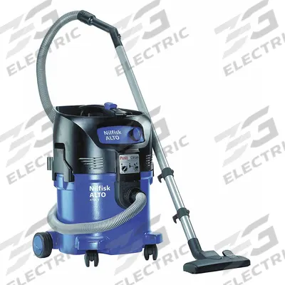 NILFISK Shop Vacuum: 8 gal Tank Size, Plastic, 1 1/2 in Vacuum Hose Dia, 10 ft Hose Lg - Heavy-Duty Vacuums