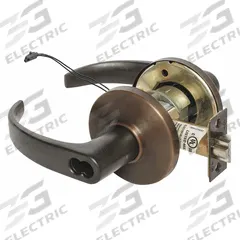 STANLEY SECURITY SOLUTIONS Door Lockset: Storeroom Lever Locksets, Bronze, ADA Compliant, Electrical (MPN 9KW37DEU14DS3613). Key specifications — Ligature Resistance: Not Ligature-Resistant; Brand: STANLEY SECURITY SOLUTIONS; Visual Indicator Message: No Message; Lockset Style: Curved; ADA Compliant: Yes; Finish: Dark Oxidized Satin Bronze, Oil Rubbed : Bronze.