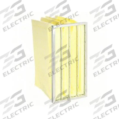 GRAINGER Pocket Air Filter: 24 in x 12 in x 15 in, MERV 15, Yellow, Synthetic - MERV 15 Pocket Air Filters