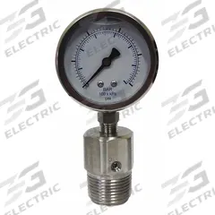KODIAK Compound Gauge with Diaphragm Seal: 0 psi to 100 psi, KC301/DSM35FLUSH, 2 1/2 in Dial, Bottom (MPN KC301L25100/DSF14-M). Key specifications — Brand: KODIAK; Gauge Case Liquid: Glycerin; Seal Fill Liquid: Mineral Oil; Gauge Case Material: 304 Stainless Steel; Seal Lower Housing Material: 316 Stainless Steel; Accuracy: ±1.60%; Gauge Wetted Parts: Stainless Steel.